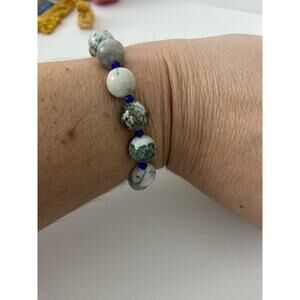 tree agate bracelet stretchy